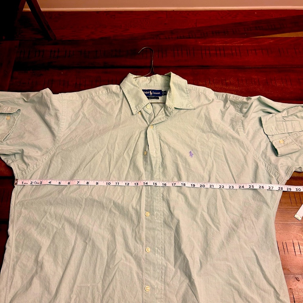 POLO RALPH LAUREN Shirt Mens XL Turquoise Button Down